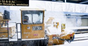 Le réseau new yorkais sous la neige le 29 janvier 2022