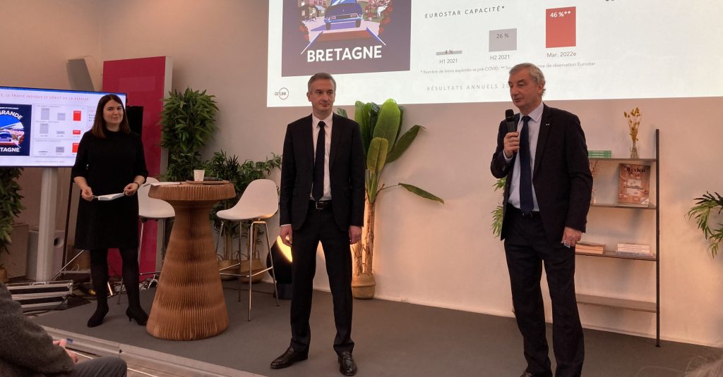 Géraldine Périchon, Yann Leriche et Jacques Gounon, Getlink