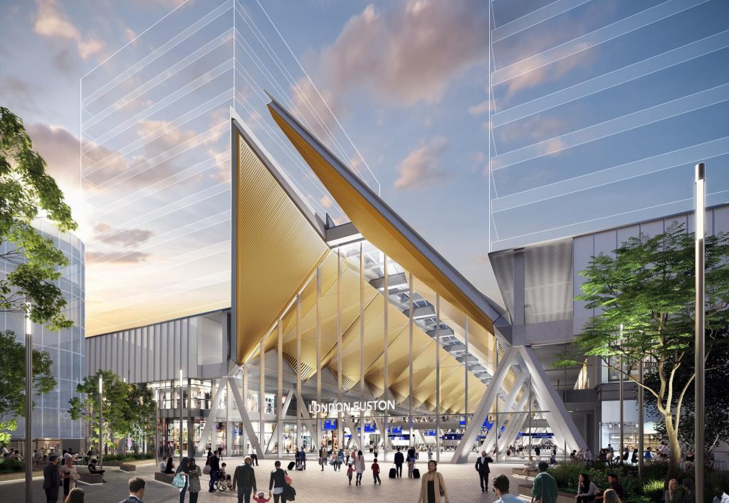 hs2 euston station concept design exterior