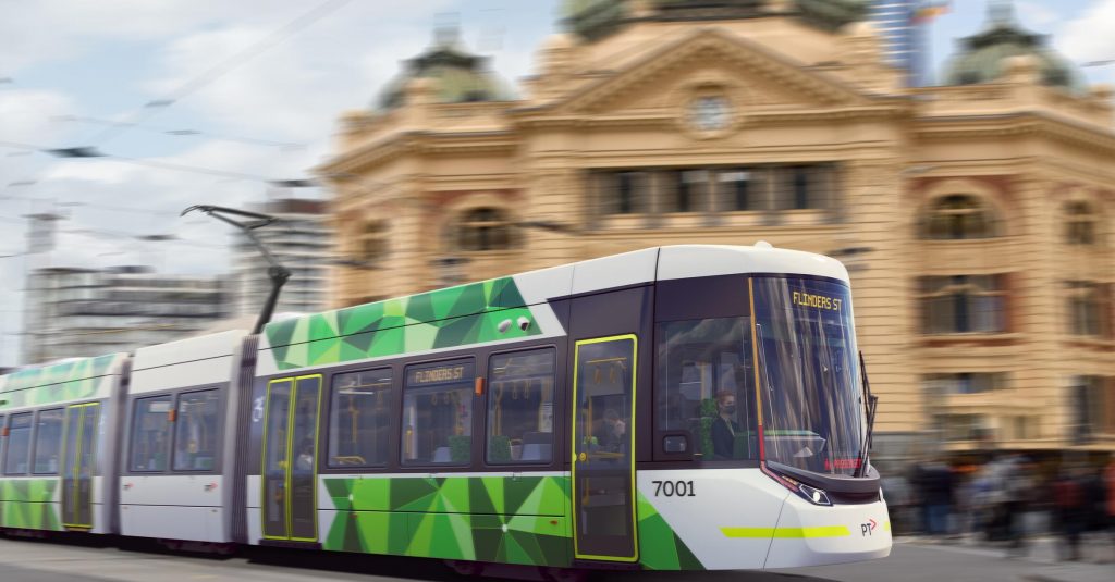 Tram Alstom Flexity Melbourne Australie