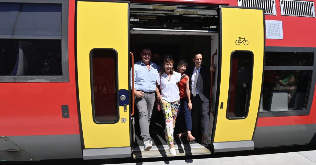 Rive droite du Rhône : des avis divergents sur le niveau de fréquentation 1 Rive droite du Rhône, inauguration de la ré-ouverture le 11 juillet 2022.