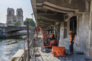 travaux automne 2022 gare de Saint-Michel Notre-Dame