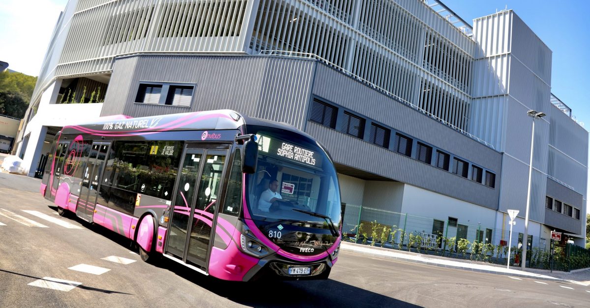 dépôt bus Antibes Keolis inauguré le 2 novembre 2022