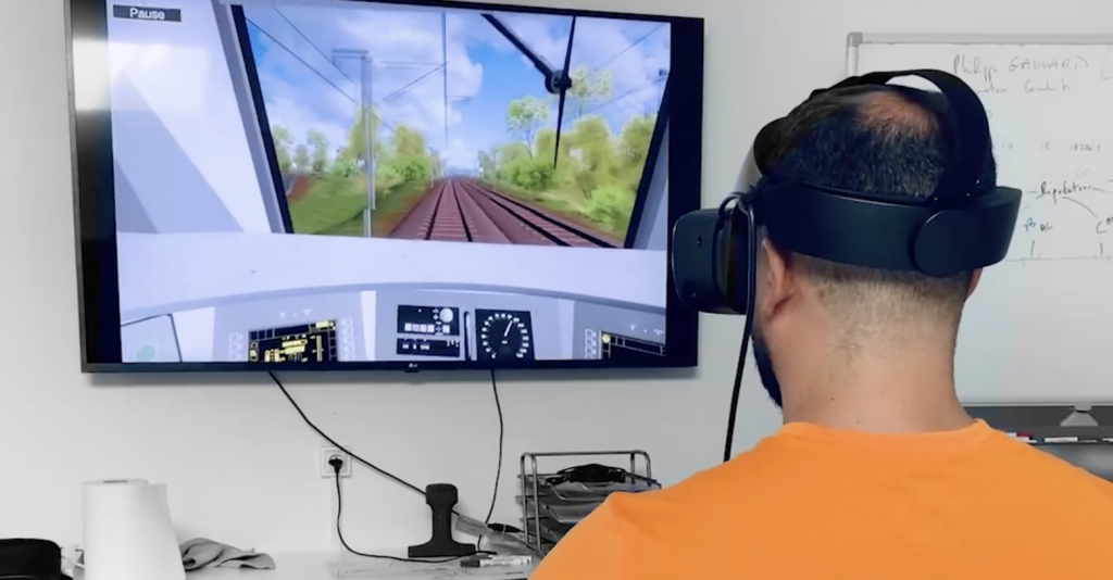 atelier de réalité virtuelle-stagiaires DigiRail