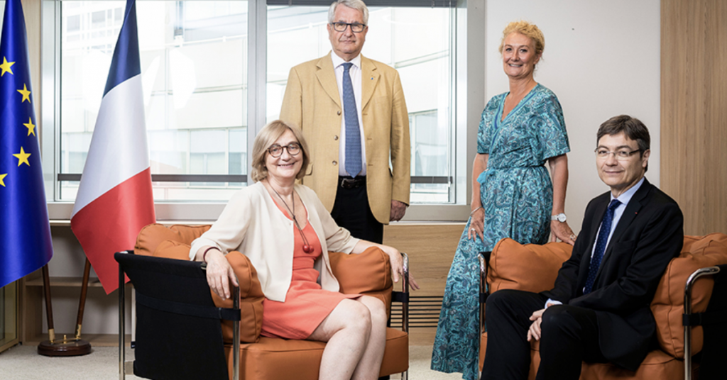 De gauche à droite :
Florence Rousse, Philippe Richert Sophie Auconie et Patrick Vieu.

 