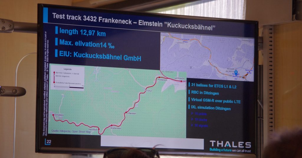 Essais train Lucy de Thales en Allemagne