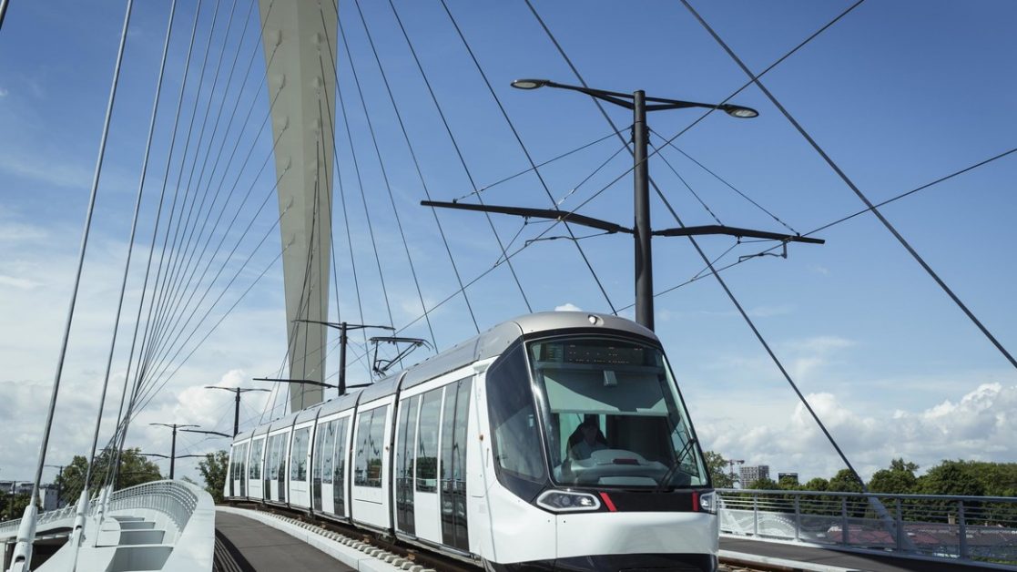 Tram Citadis CTS Strasbourg pont Kehl