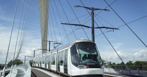 Tram Citadis CTS Strasbourg pont Kehl