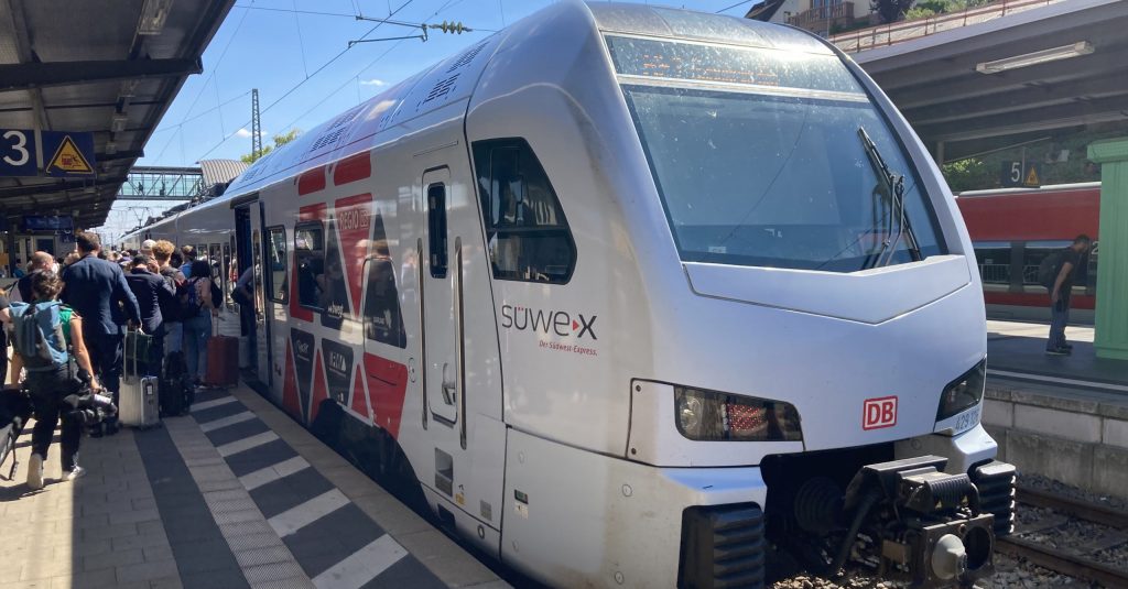 Train régional en Allemagne (réseau S-Bahn Rhein-Neckar)