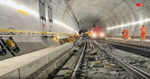 Tunnel du Saint-Gothard en travaux ©CFF