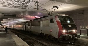 Train de nuit Paris-Aurillac lors de sa relance le 10 décembre 2023