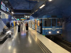 Rame C14. Une face avant bien connue jusqu’en février dernier dans le métro de Stockholm.