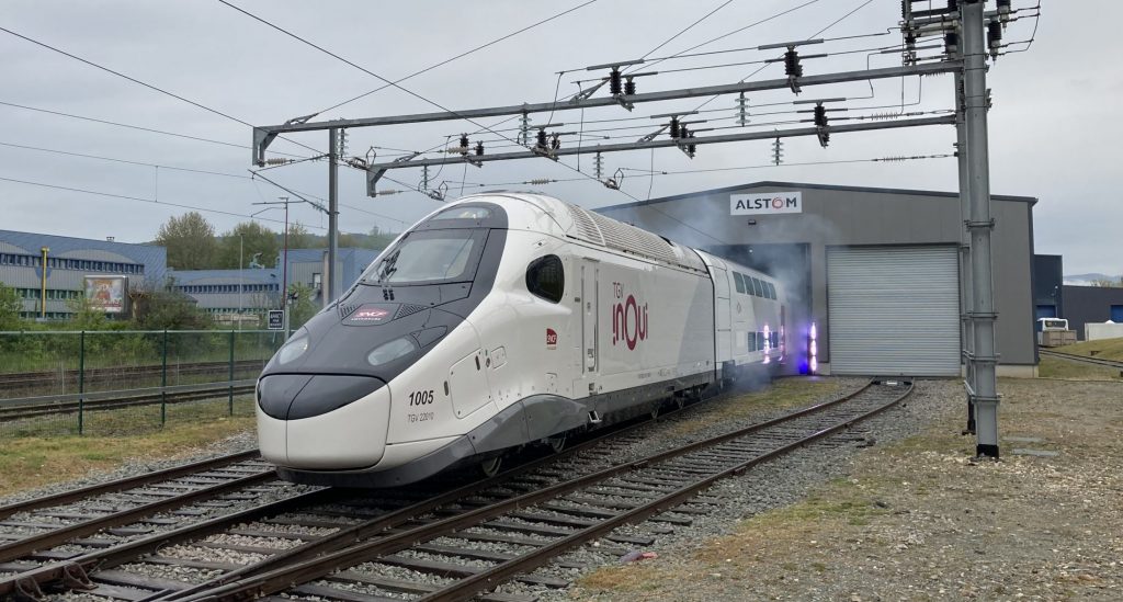 Dévoilement de la livrée TGV M