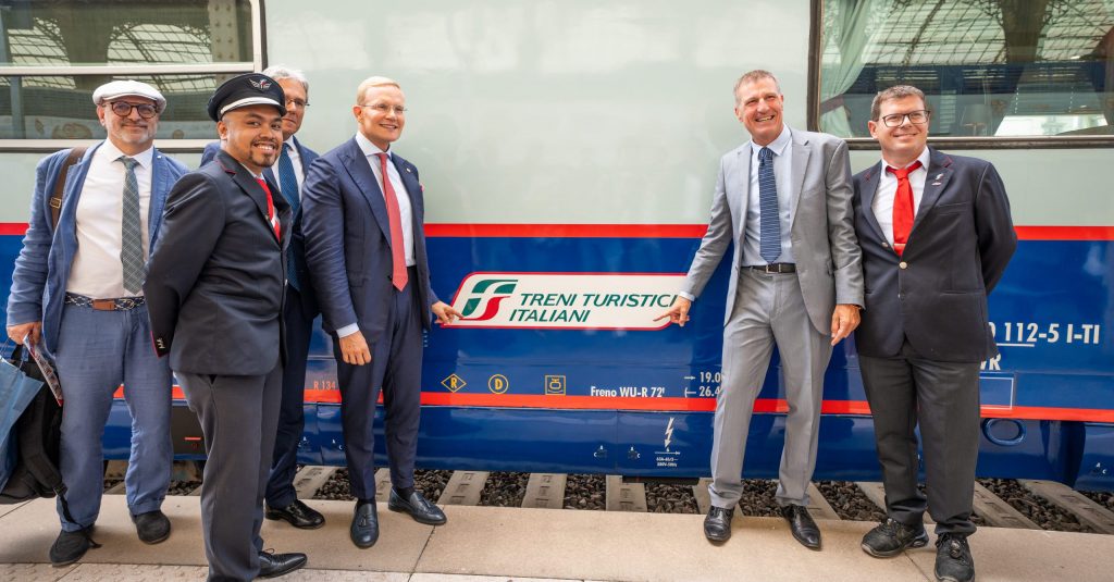 Présentation fin juillet 2024 de la liaison estivale Nice-Milan par la compagnie FS Treni Turistici italiani, filiale de Trenitalia