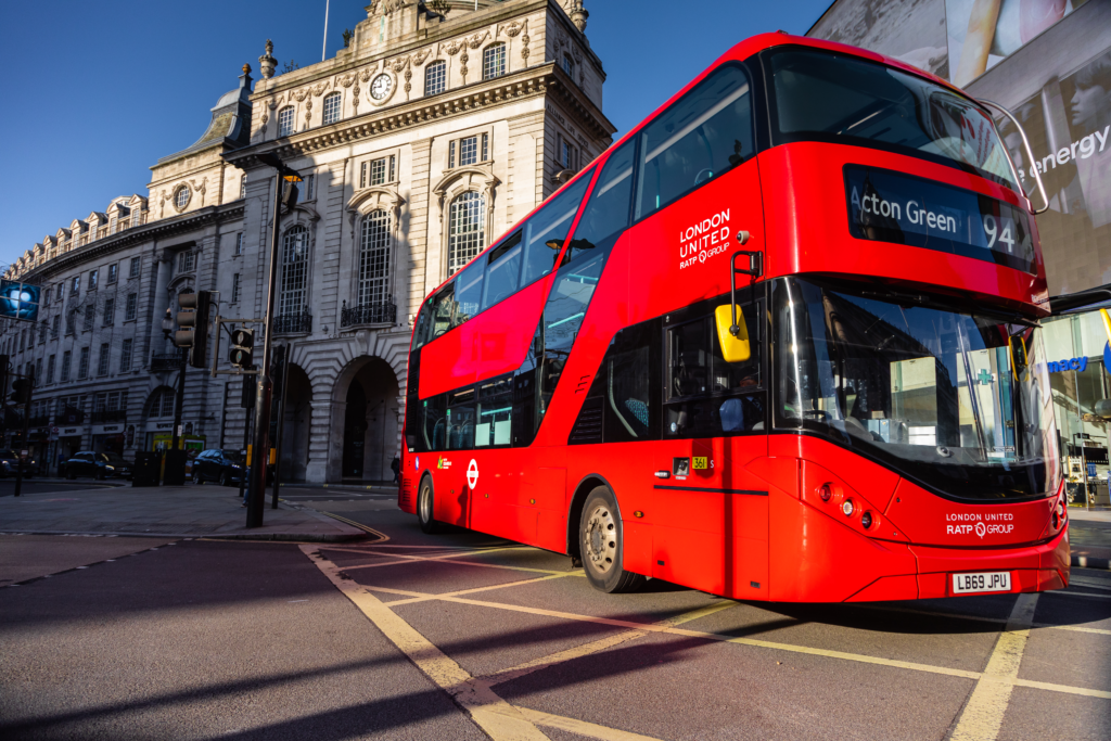 Un bus de RATP Dev à Londres