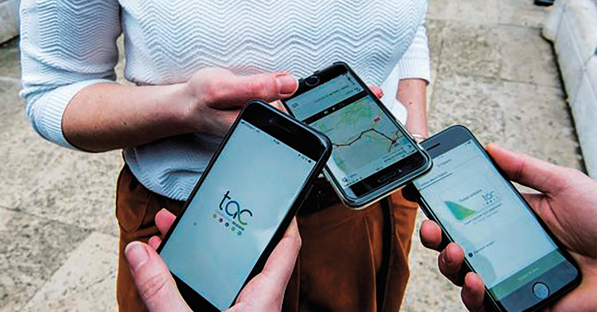 application mobile réseau de transport public TAC.