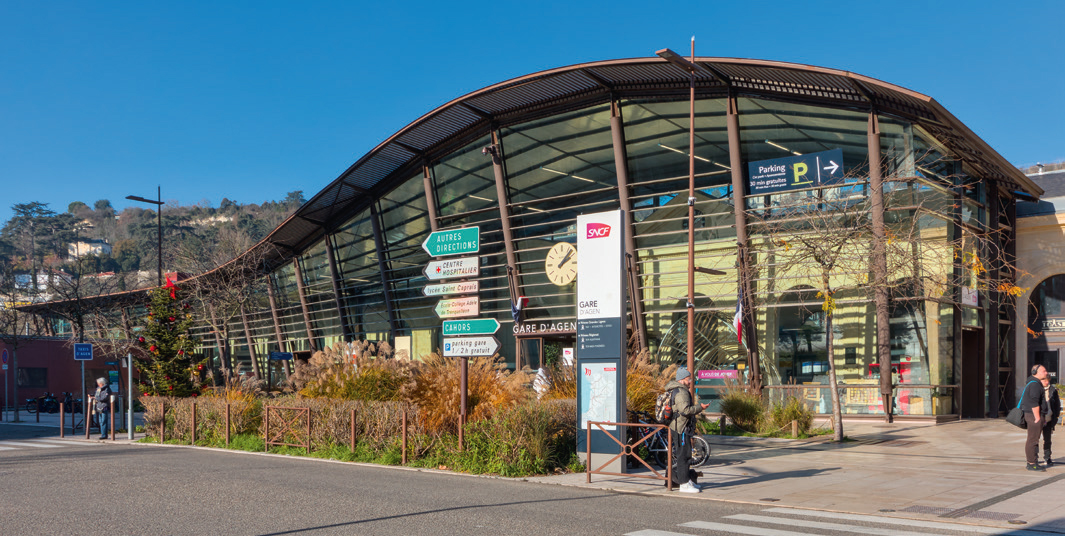 La gare d’Agen.