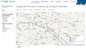Une cartographie pour analyser la pollution de l’air dans les transports franciliens