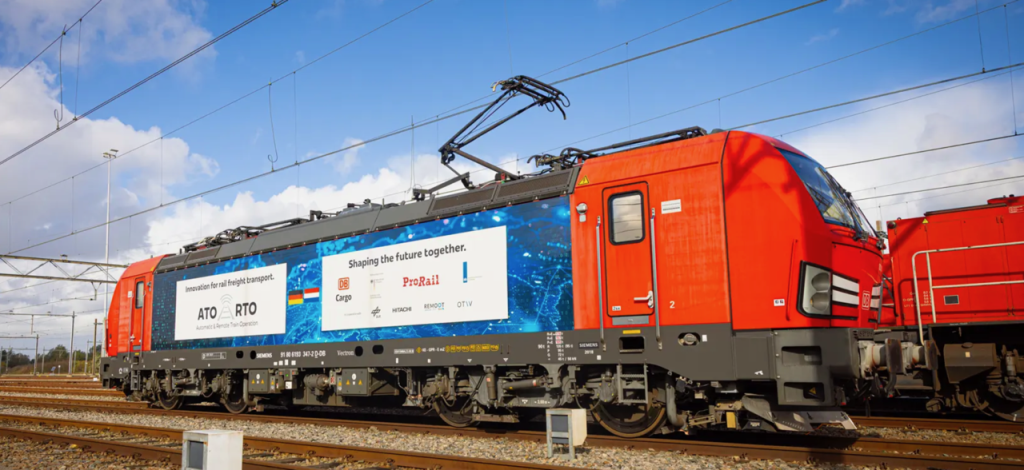 Les Néerlandais testent un train automatique sur la ligne de la Betuwe 2 Test d'un train automatique sur la Betuwe Line