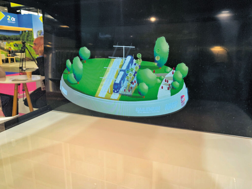 Maquette de Mobil’Quaiprésentée par SNCF
Gares & Connexions.